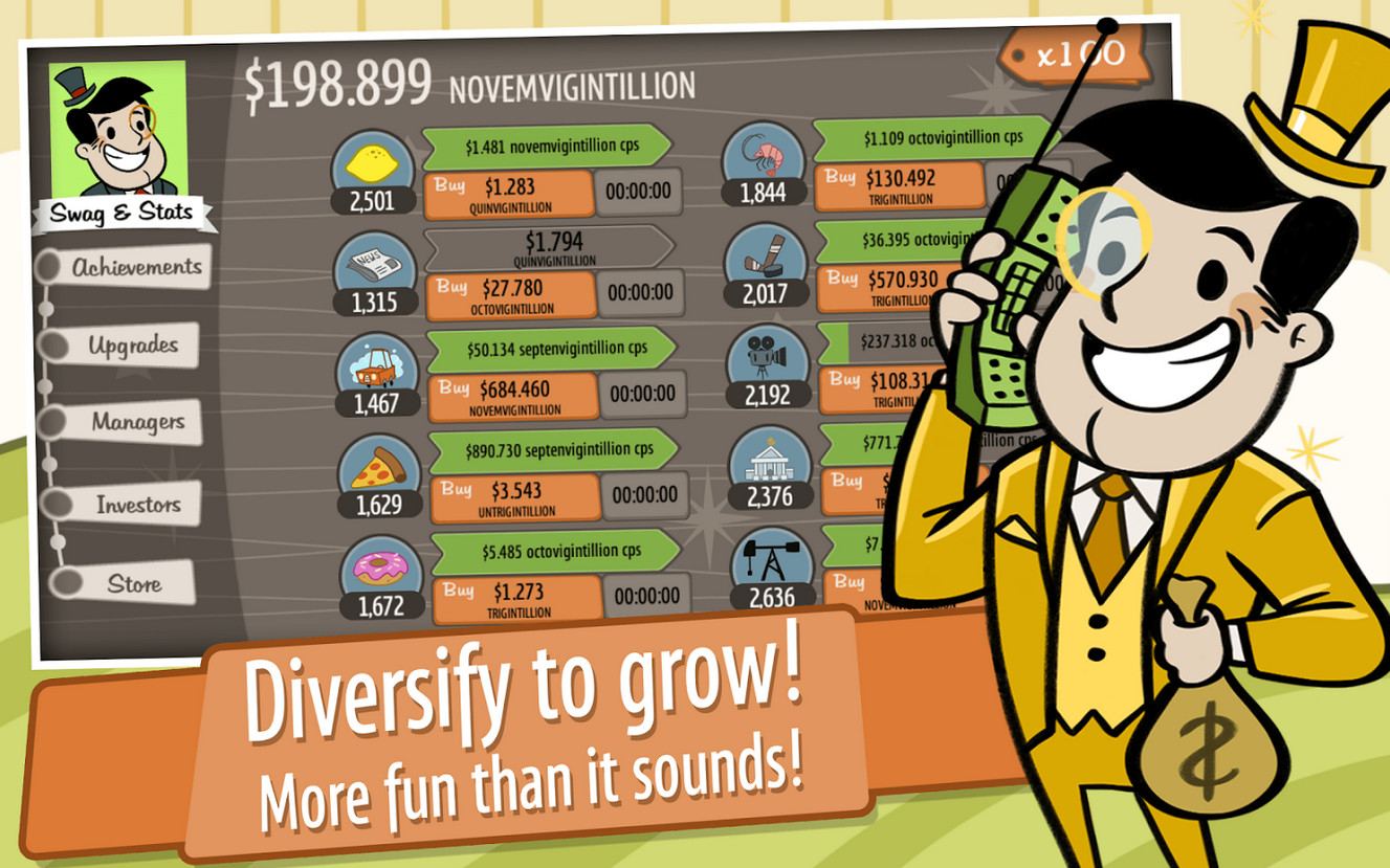 AdVenture Capitalist gameplay