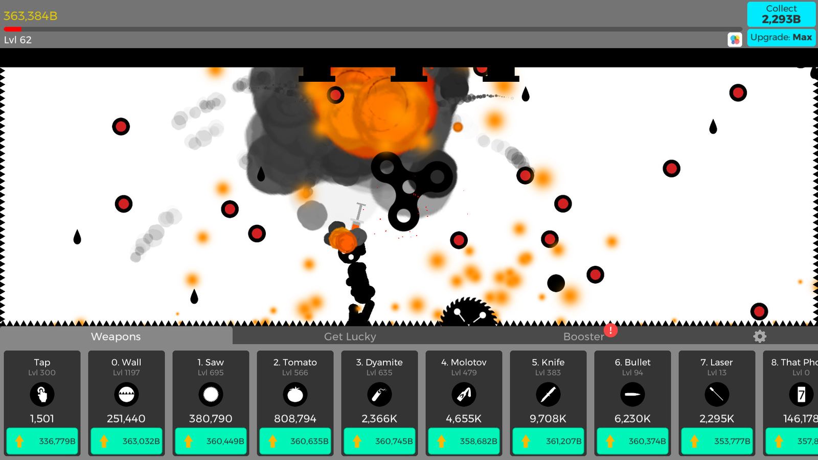 Beat Stickman: Infinity Clones weapons