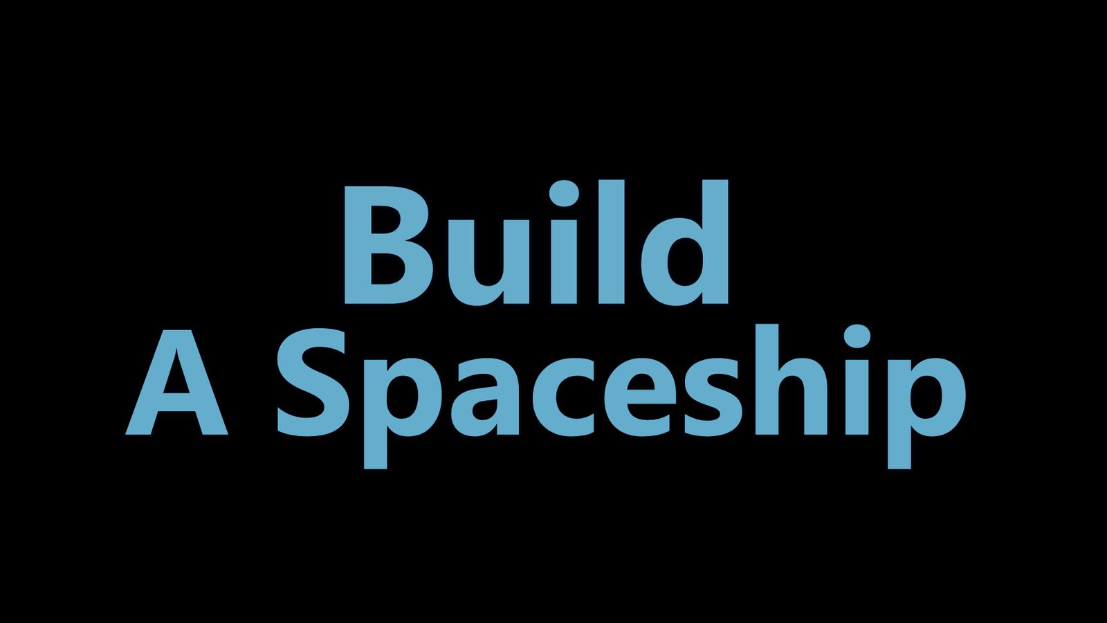Build a Spaceship key art