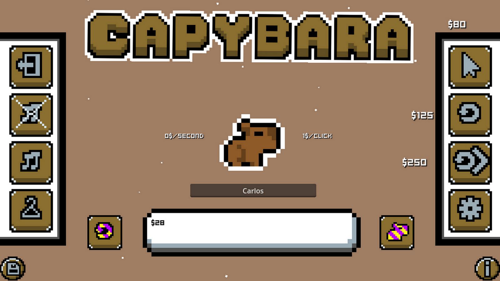 Capybara Achievement Clicker gameplay