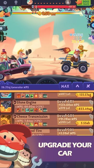 Clicker Racing gameplay