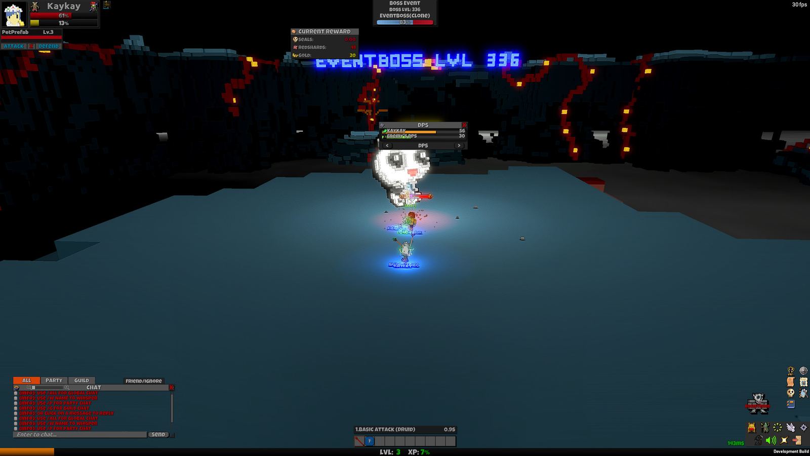 ClickRaid2 party combat