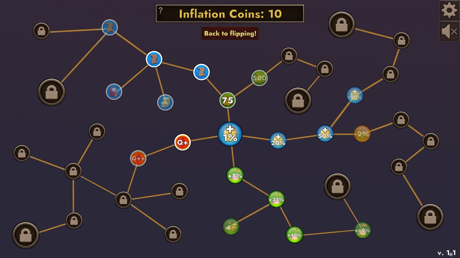 Coin Flipper upgrades screenshot
