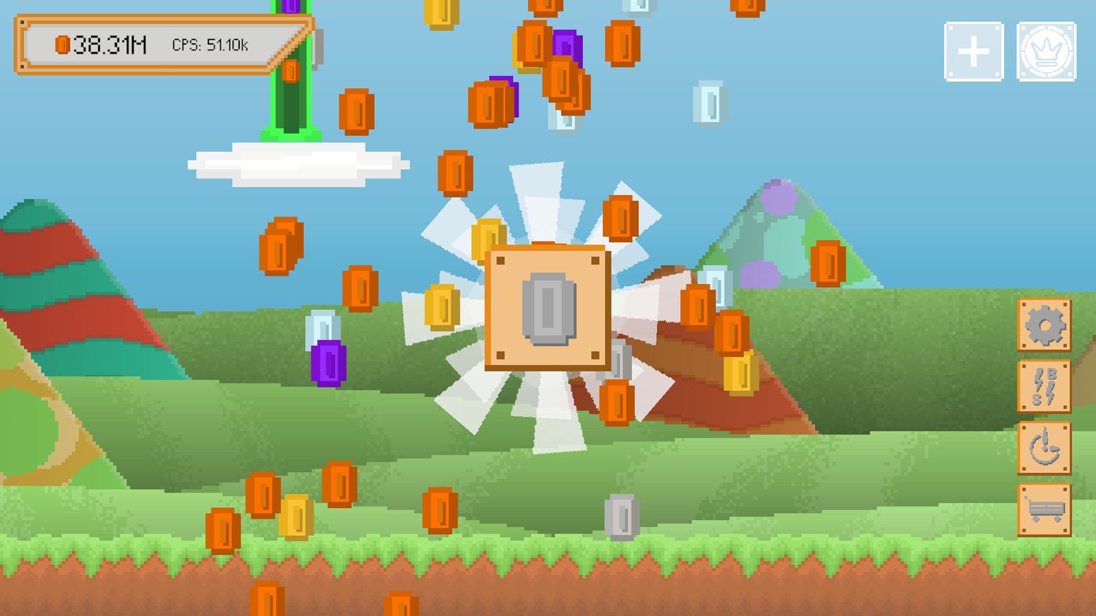 CoinBlock Clicker gameplay