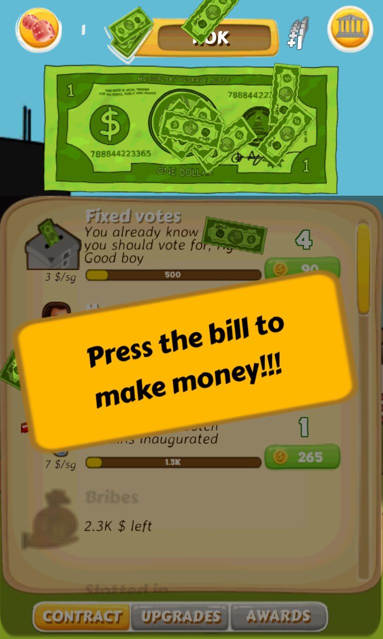 Corrupt Mayor Clicker gameplay