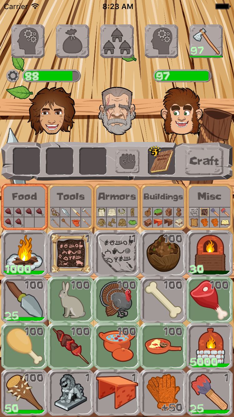 Dawn of Crafting gameplay: early crafting