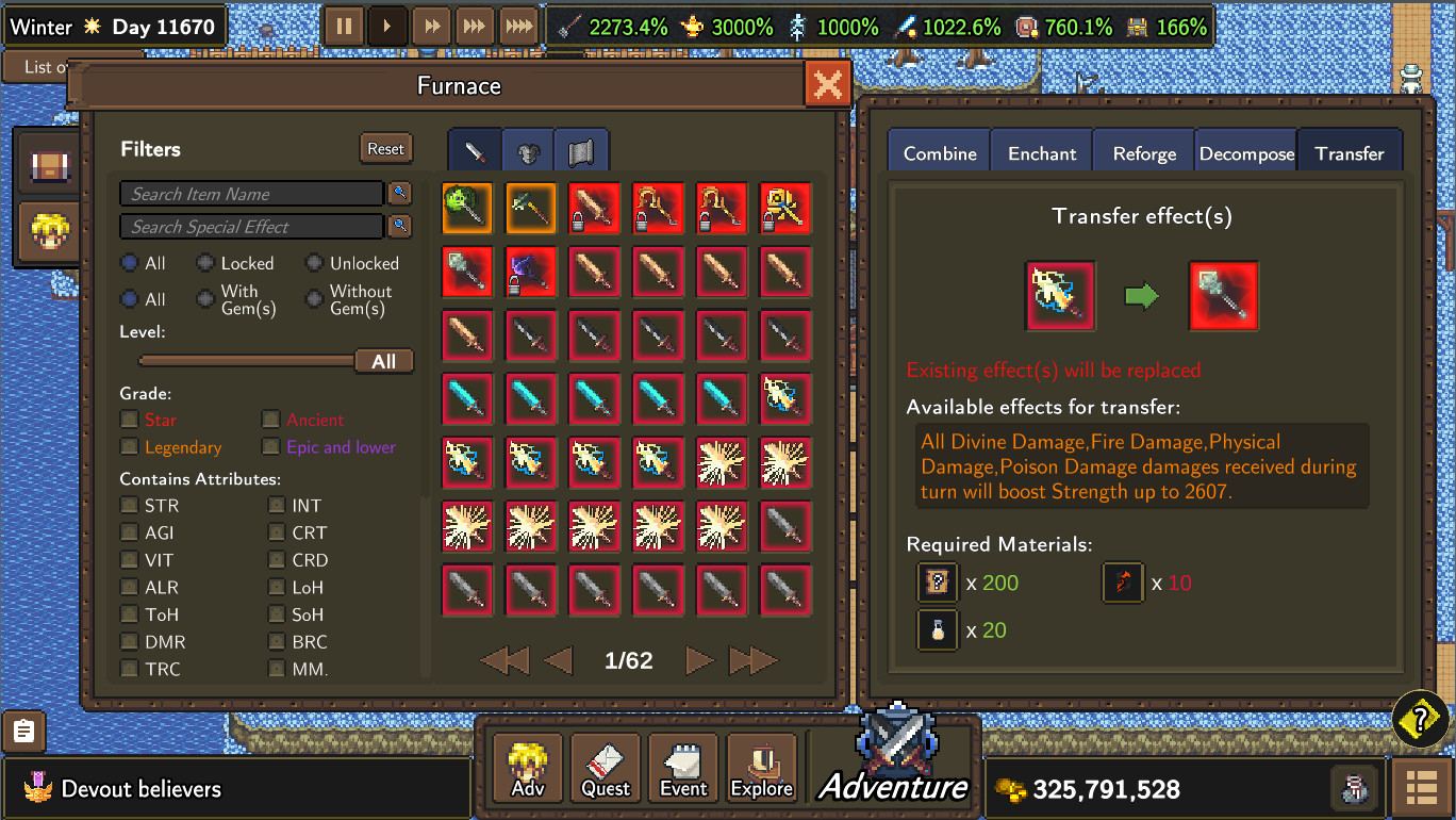 Dragon Cliff itemization