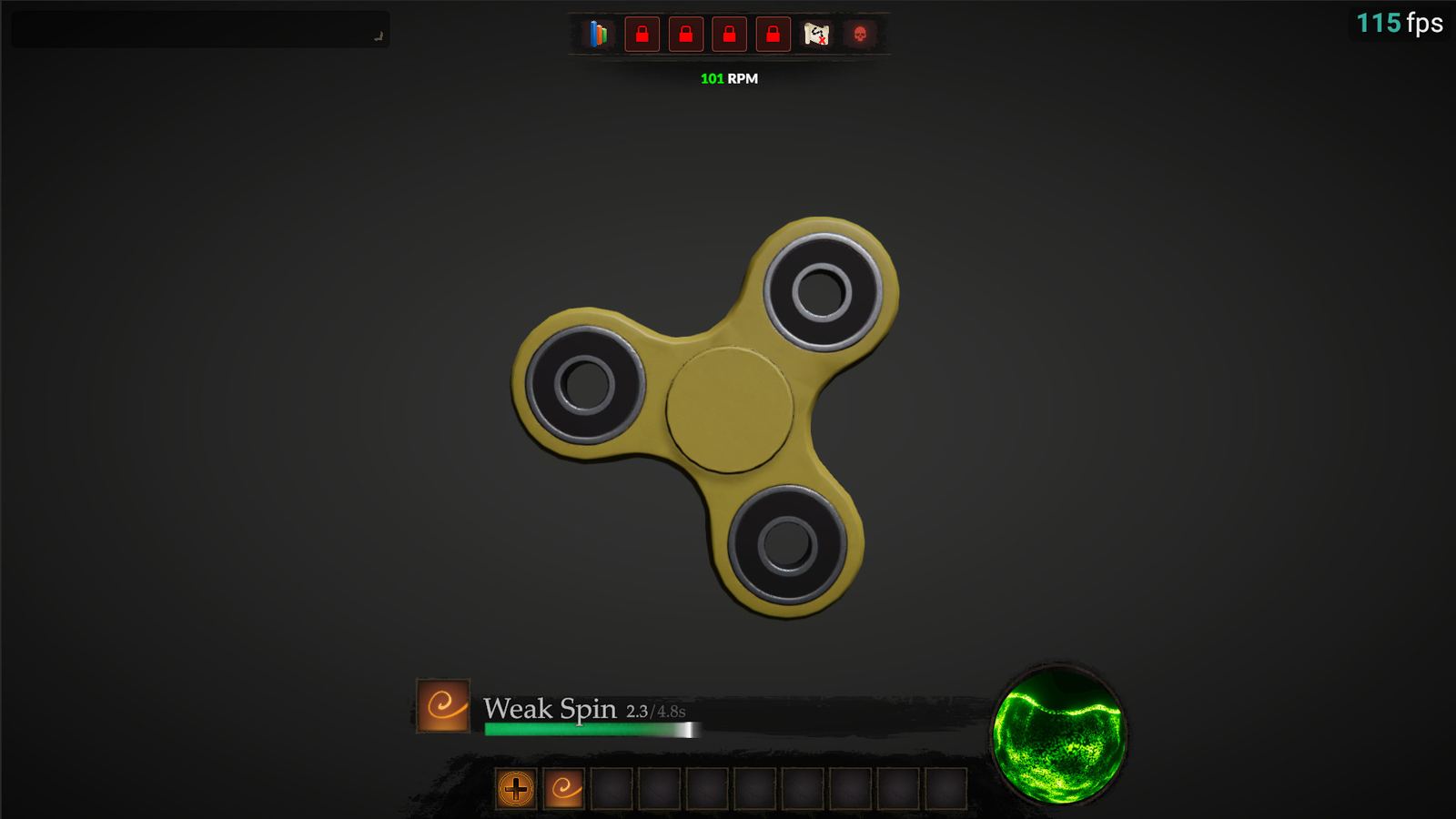 Fidget Spinner RPG gameplay