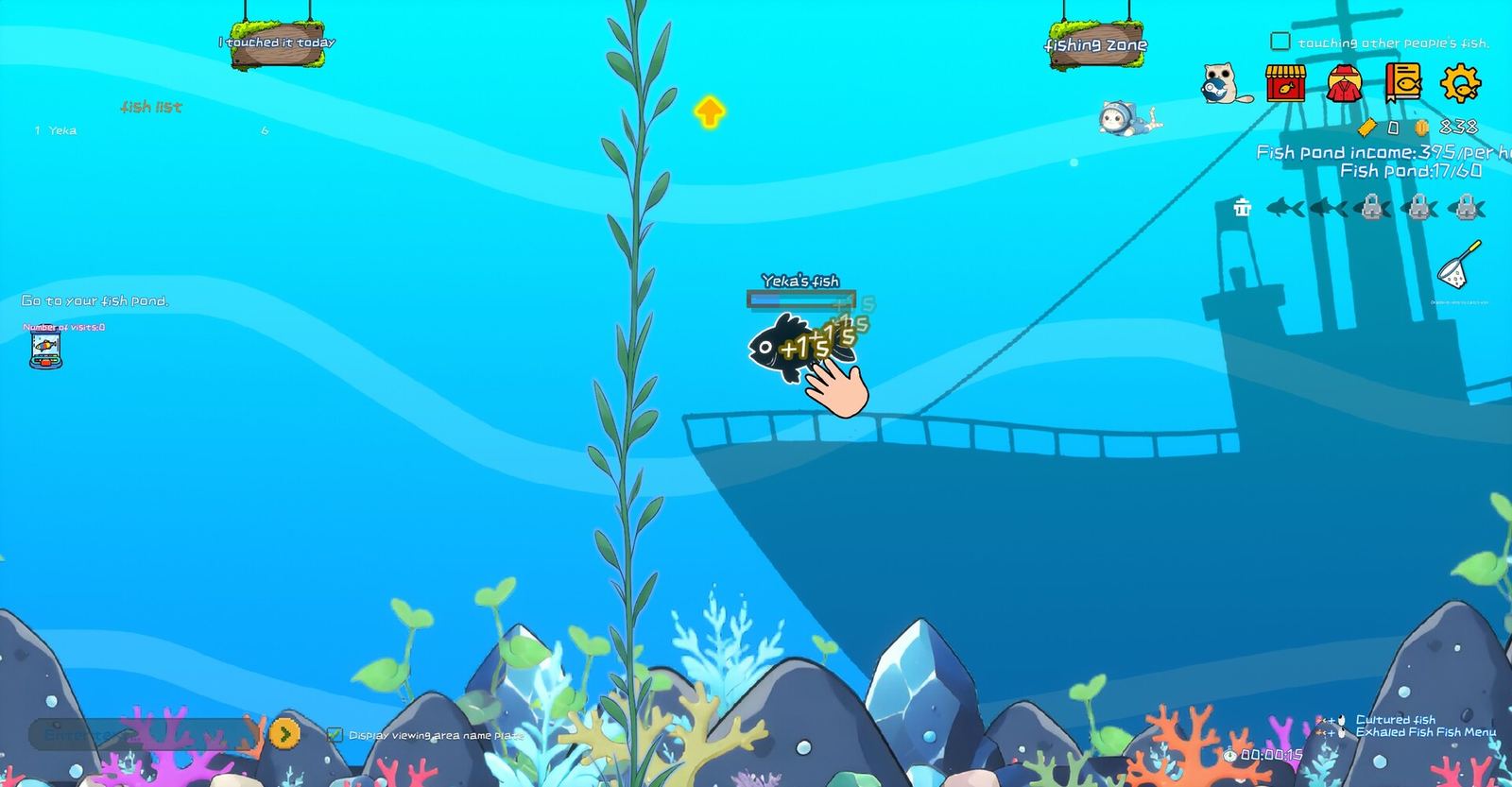 Fish-Click Squad! gameplay: the tank