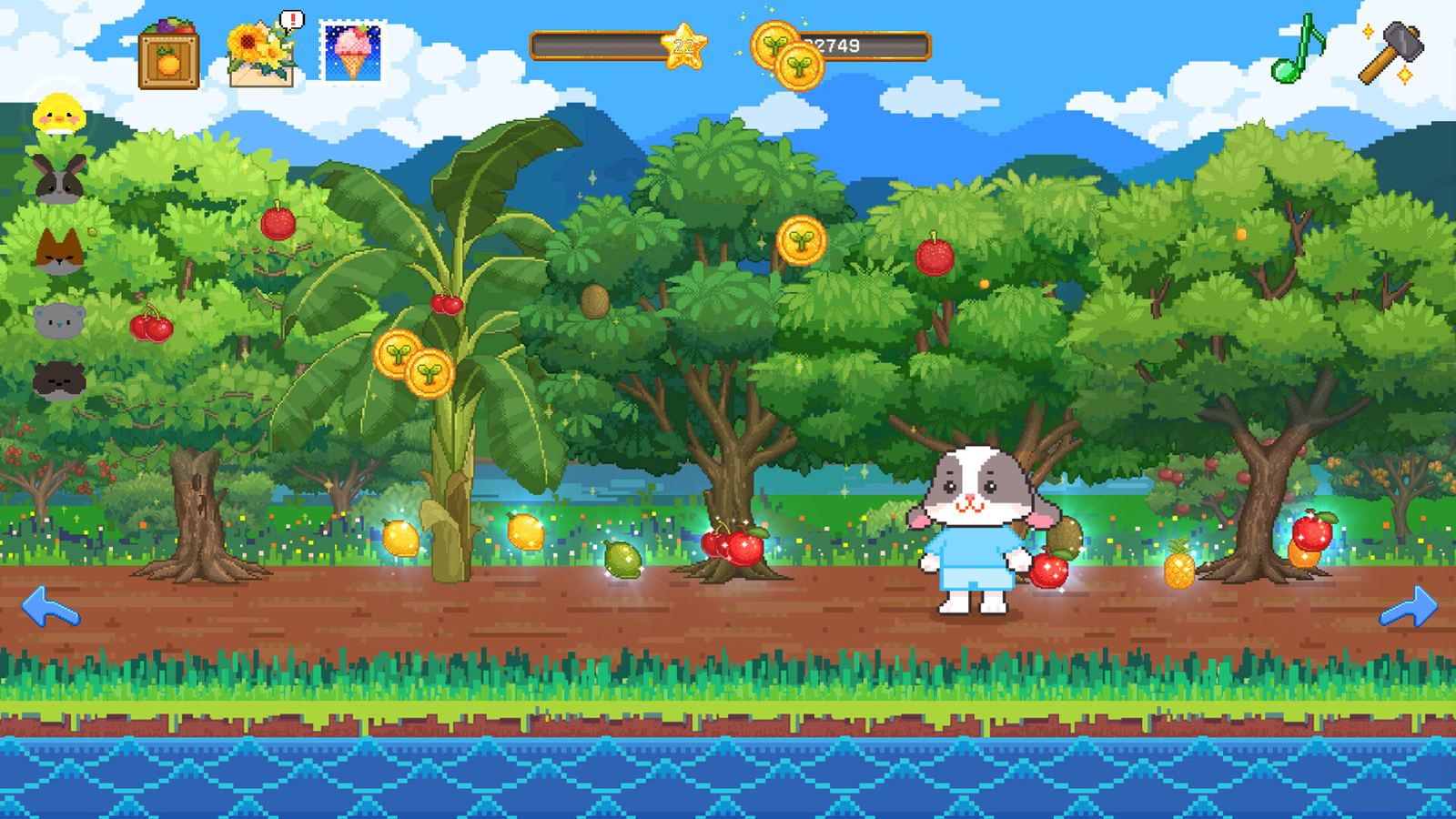 Furball Farm gameplay: the orchard