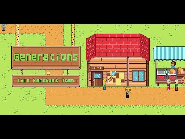 Generations: Idle Merchant Town key art