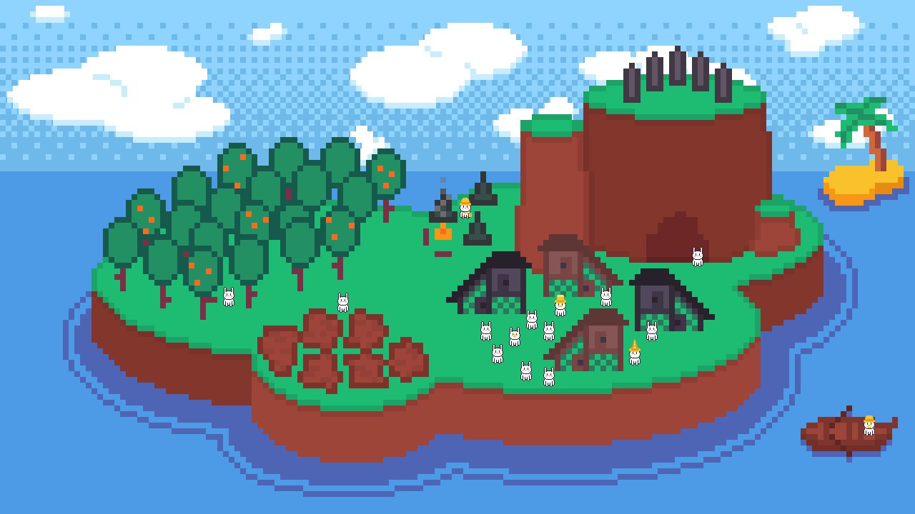 Grow a Carrot screenshot showing the bunny island and planting plots