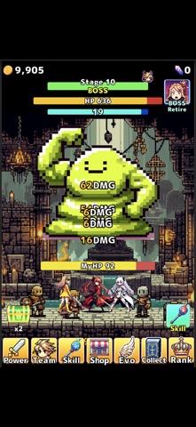 Hack and Slash Clicker gameplay: evolution