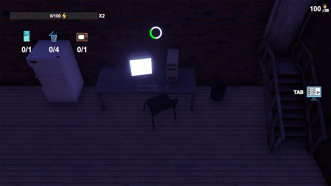 Hacker life simulator gameplay: the hideout