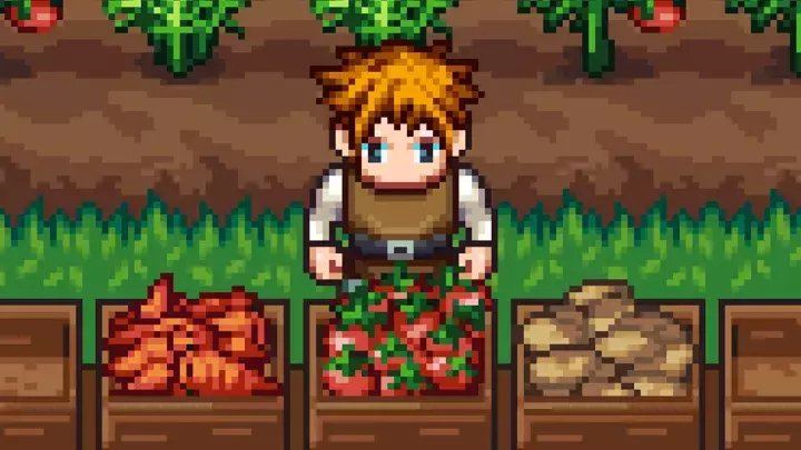 Idle Farmer key art
