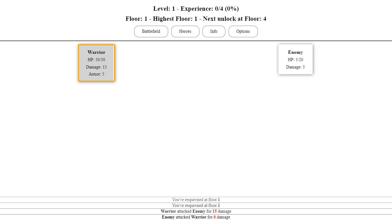 Incremental Adventures gameplay