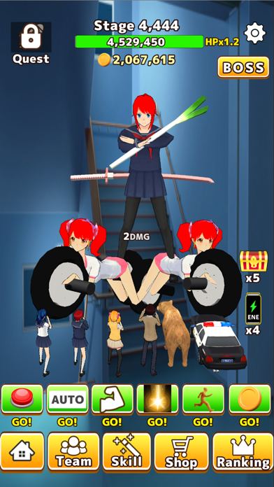 incremental-school-tap-battle gameplay