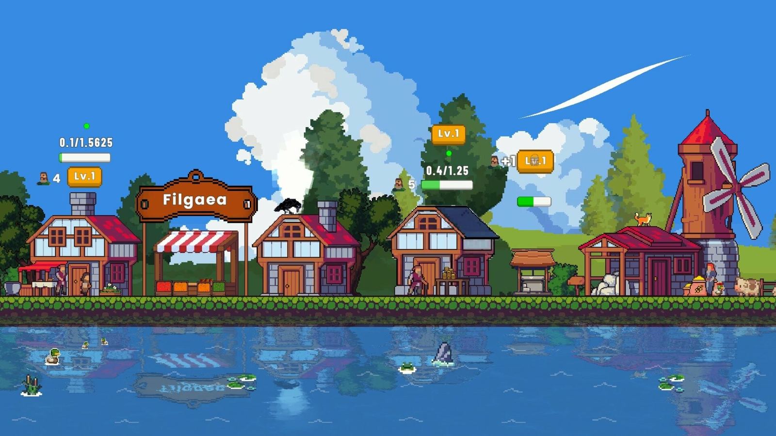 incremental-town-rpg gameplay