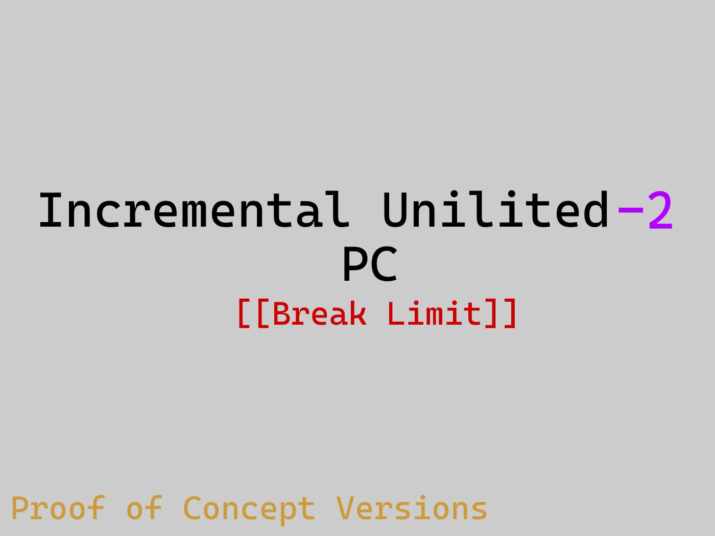 Incremental Unlimited key art