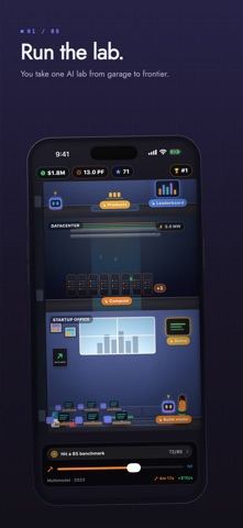 Lab Tycoon: AI Startup Sim gameplay