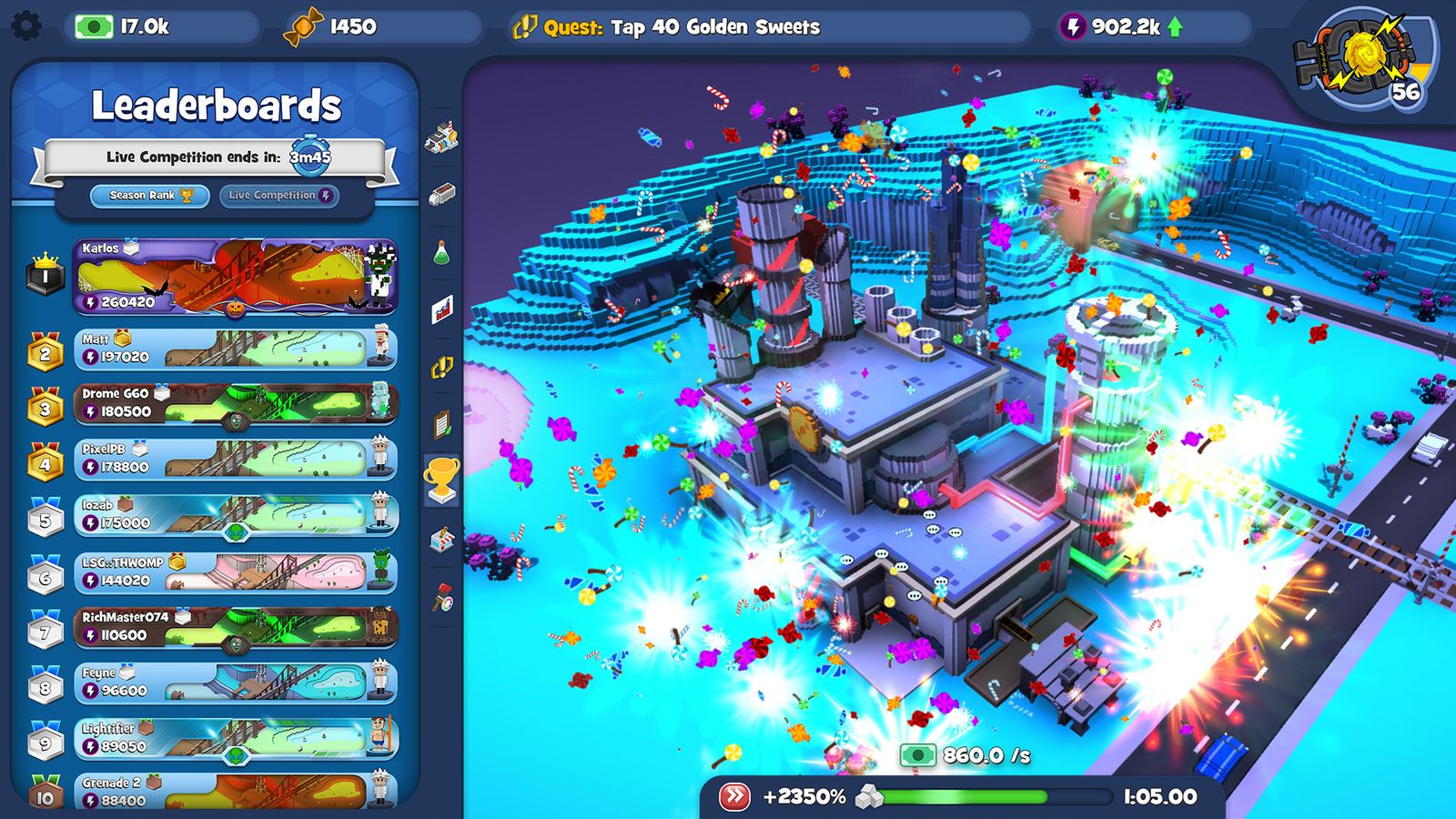 Lazy Sweet Tycoon voxel island