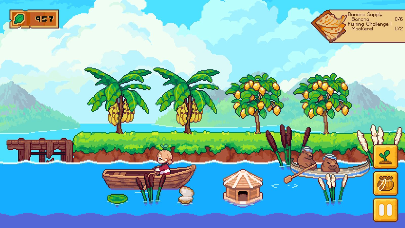 Luna's Fishing Garden gameplay screenshot
