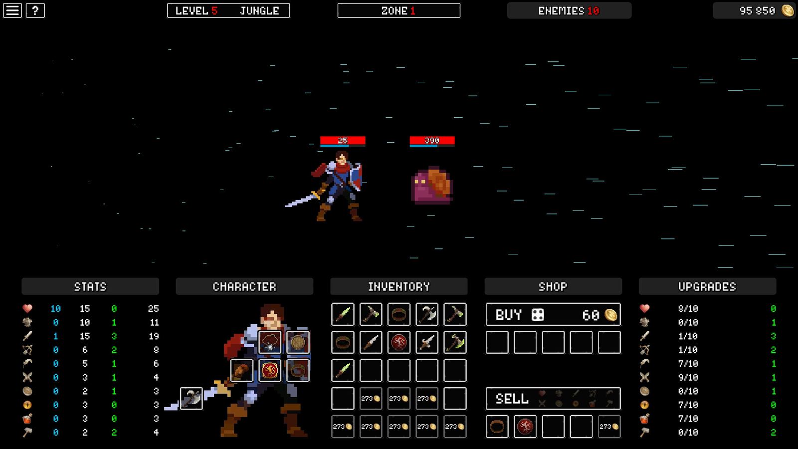 Merge Hero inventory
