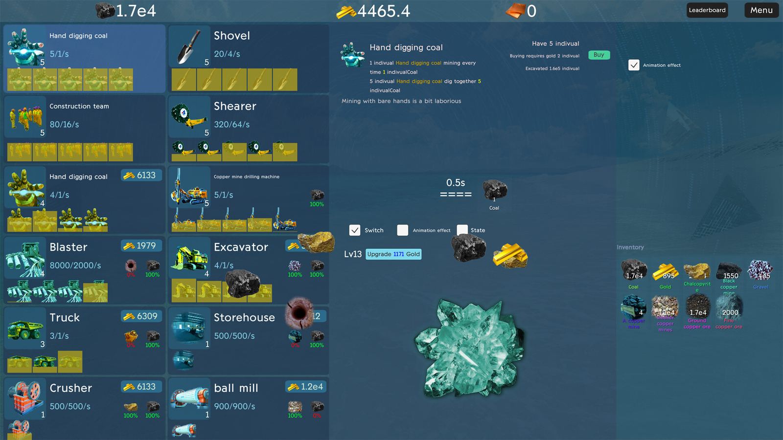 Mining Copper gameplay