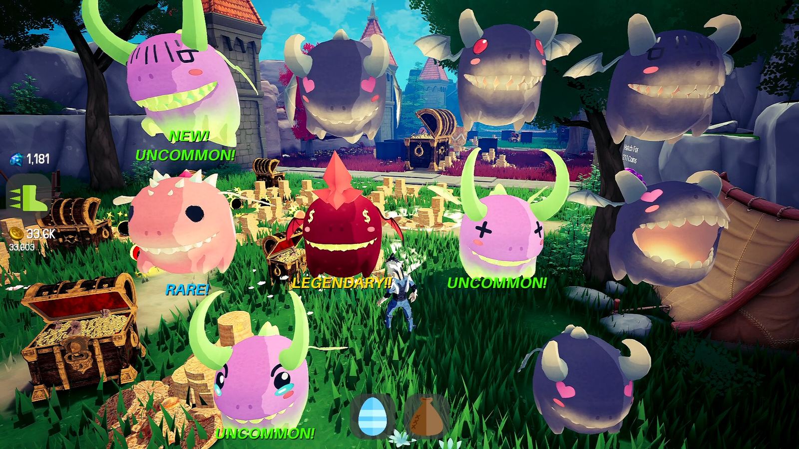Pet Lands gameplay: pets mining coins