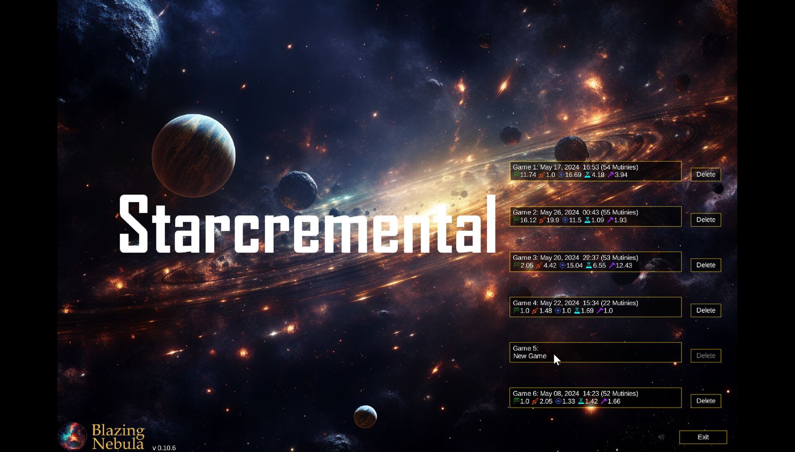 Starcremental gameplay
