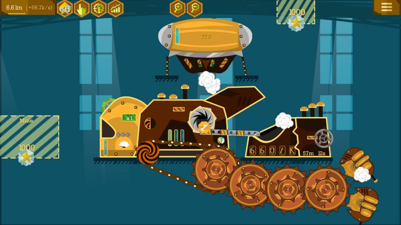 Steampunk Idle Spinner gameplay