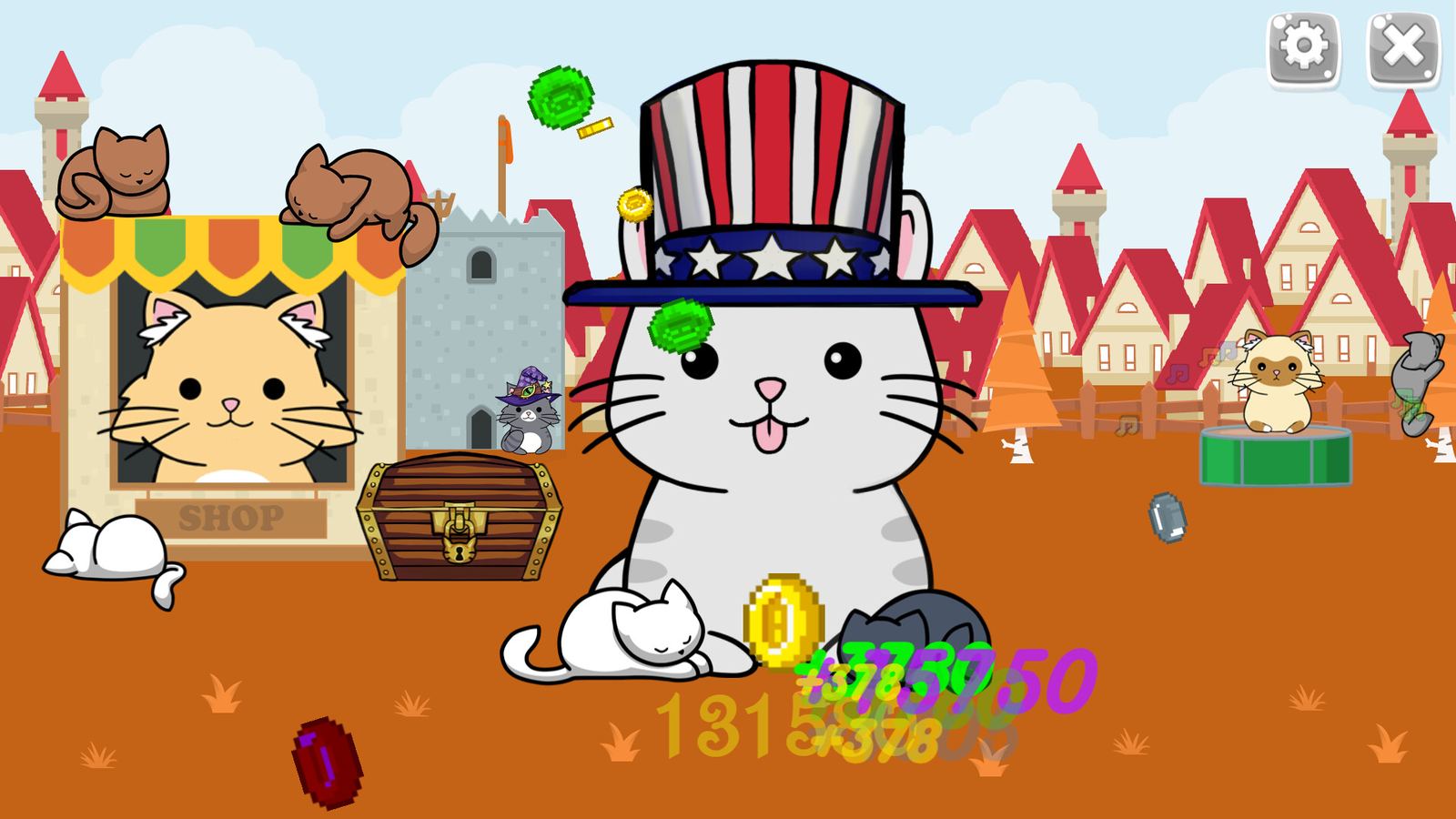 The King Cat Clicker kingdom renovation