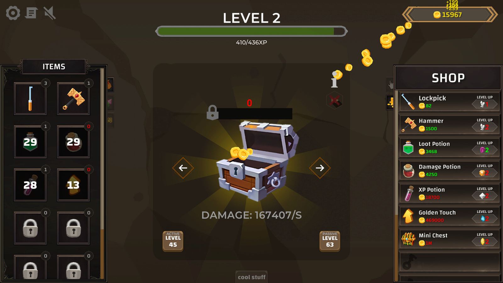 Treasure Chest Clicker gameplay