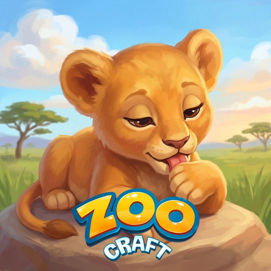 Zoo Craft: Animal Park Tycoon key art